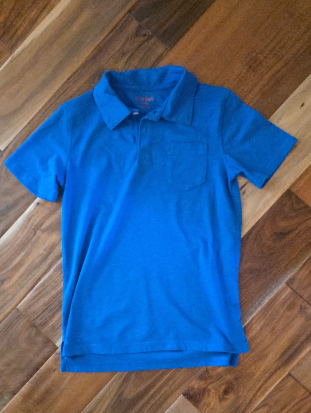Cat & Jack Royal Blue Boys' Short Sleeve Polo